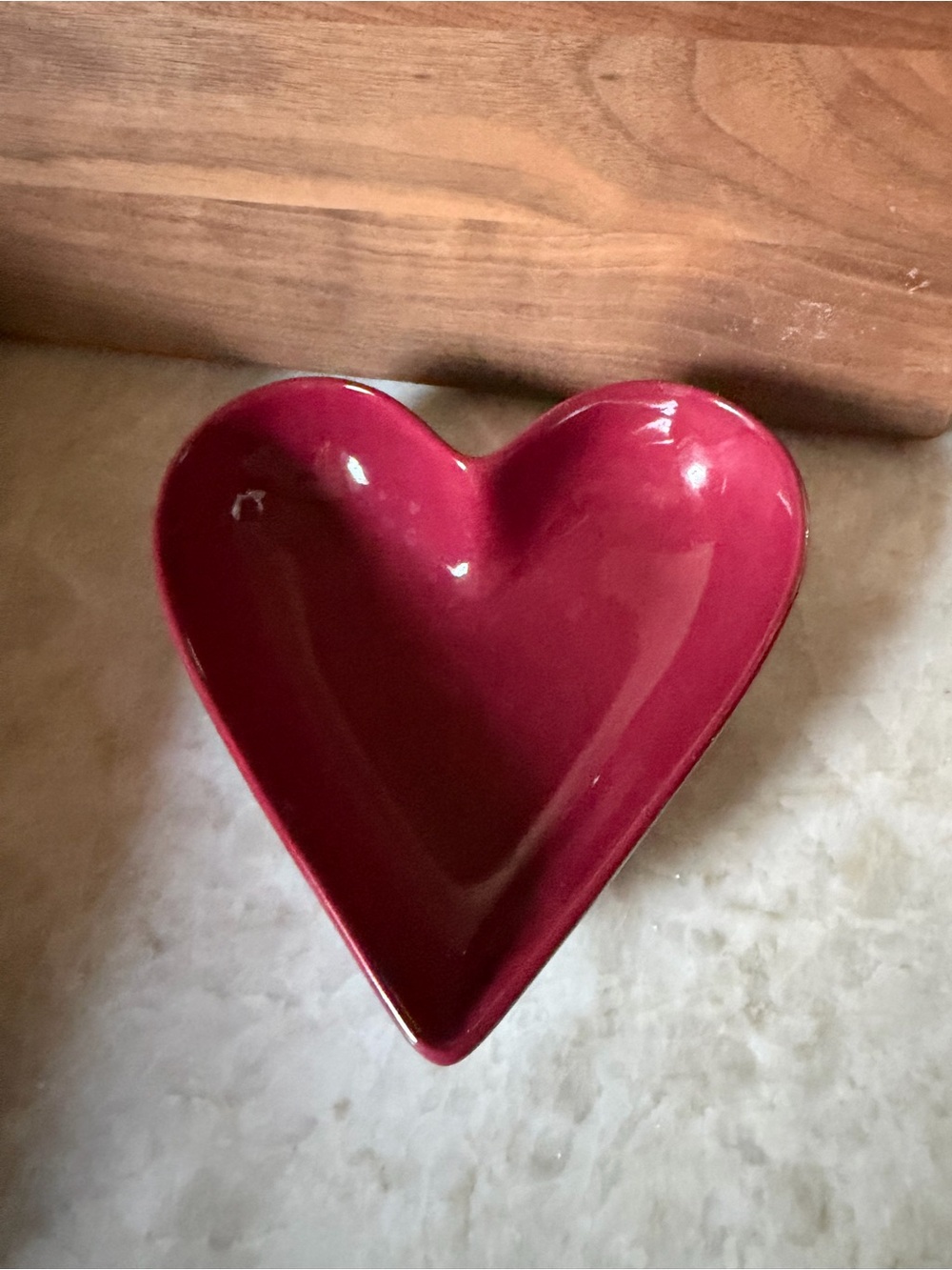 Pampered Chef Simple Additions Red ceramic dish RETIRED